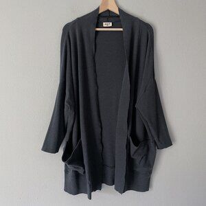 PACT Airplane Cardigan Charcoal Heather Size XL/XXL